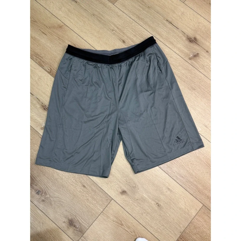 Adidas SB Tech Shorts Mens XL Grey Climalite Athletic Gym Training CF0326 NEW
